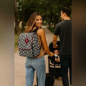 Petunia Pickle Bottom “Evening in Islington” Backpack Crossbody Diaper Bag